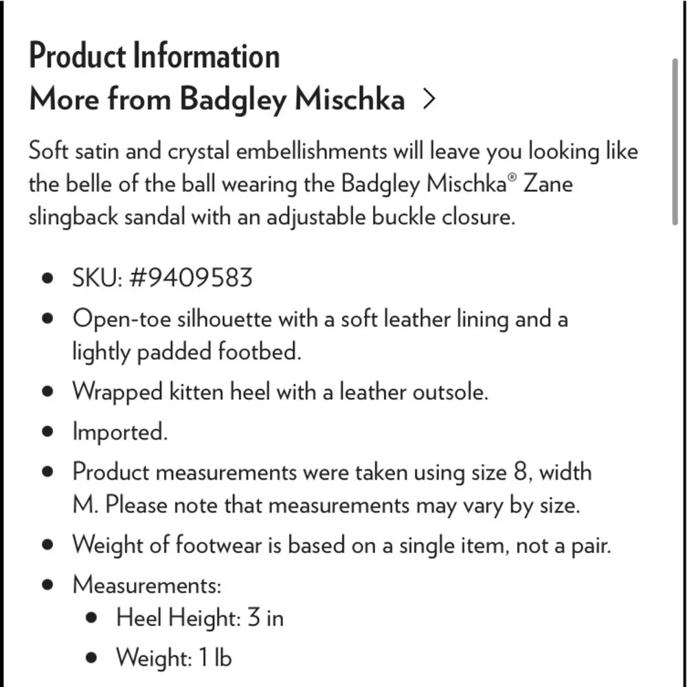 Badgley Mischka very elegant